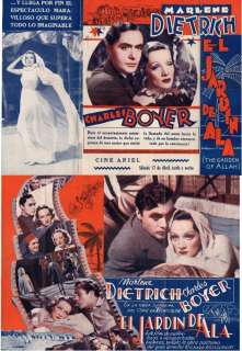 THE GARDEN OF ALLAH , Marlene Dietrich,Charles Boyer, Herald, 1936 