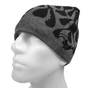  Ford Mustang Gray Flame Beanie Cap, Official Licensed 