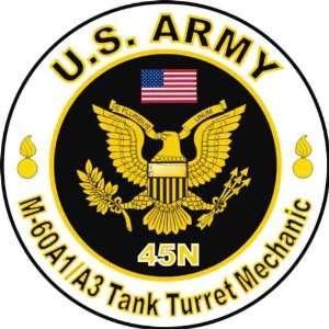  United States Army MOS 45N M 60A1 A3 Tank Turret Mechanic 
