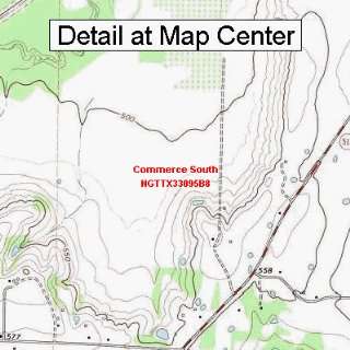 USGS Topographic Quadrangle Map   Commerce South, Texas (Folded 