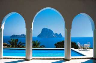 Fototapete Mallorca 388 x 270 cm Pool mit Aussicht toll  