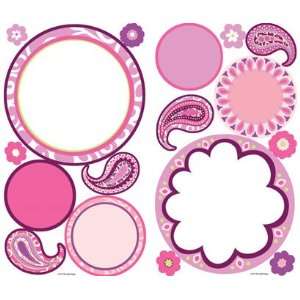  Erase Pink Shapes Peel & Stick Decals in Girl Power II: Home & Kitchen