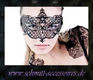 Orginal Venezianische Maske Paola mit Swarovski Steine  