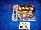 nintendo game boy color manual rampage world tour expedited shipping