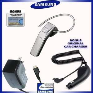  Samsung Wep650 Bluetooth Headset + Bonus Car Charger 