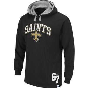 Nfl New Orleans Saints Mens Go Long Thermal Hooded Sweatshirt  