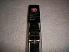 Wenger Swiss Army Genuine Black Smooth Leather Watch Band 20MM