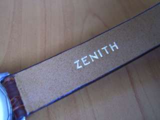   GENTS SS ZENITH MANUAL CAL 126 6   5 X SIGNED   MUST SEE  