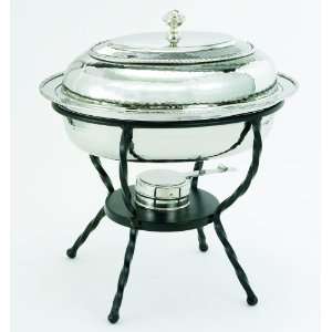  Old Dutch 16.5 Inch x 12.5 Inch Round Stainless Steel Chafing Dish 