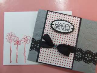 Handmade BIRTHDAY Card STAMPIN UP Bling Sizzix EMBOSSED  