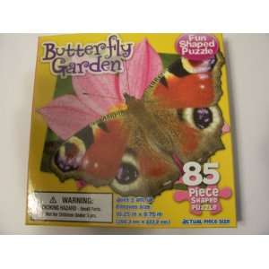  Shaped Puzzle ~ Butterfly Garden (85 Pieces): Toys & Games