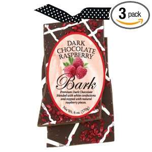 Traverse Bay Confections Dark Chocolate Bar, Raspberry, 6 Ounce (Pack 
