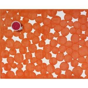  Chilewich Pressed Dots Vinyl Placemat Orange 14 x 19 