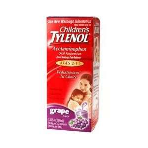  Childrens Tylenol Grape Flavor age 2 11 6pack Health 