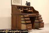 Oak 1900 Antique Roll Top Desk  