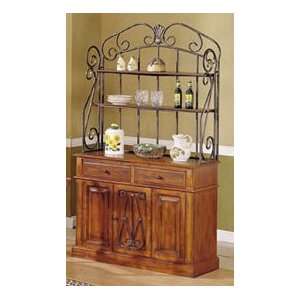   Cherry Finish Dining Room Hutch and Buffet 08077: Home & Kitchen