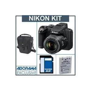  Nikon Coolpix P500 Digital Camera Kit   Black   with 4GB 