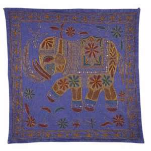  Home Decor Elephant Tapestry Wall Hanging Graceful Zari Embroidery 