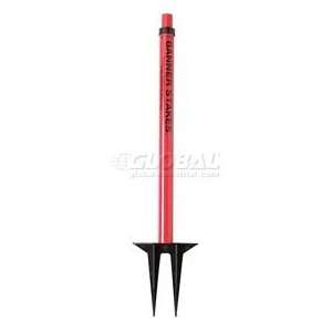 Red Plastic Stake, 22   42 Height Adjustment  Industrial 