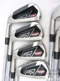 LH Callaway Golf RAZR X Tour Iron Set 3 PW Steel Stiff Left Hand 