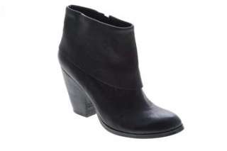 Nine West NEW Gabble Womens Ankle Boots Black Leather 5.5  