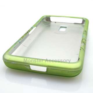 Green Daisys Hard Case Snap On Cover For LG Spectrum VS920 Verizon 
