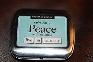 Refrigerator Magnets:Magnetic Poetry..PEACE Word Magnet  