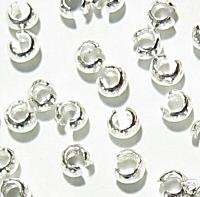 20x STERLING SILVER CRIMP BEAD COVER 3mm Dreambell  