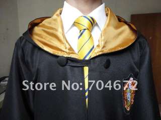 Harry Potter Youth Adult Robe Cloak Gryffindor/Slytherin/Hufflepuff 