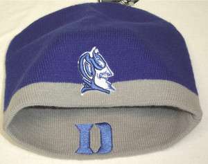 New! NCAA Duke University Reversible Blue Devils Skull Cap 3D 