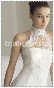 Noble White strapless multi layer Wedding bridal prom gown zipper Size 