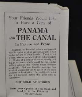 Vintage Book Panama and the Canal by Willis J. Abbot 1913  