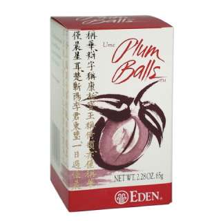 Eden Foods Ume Plum Balls KING OF ALKALINE FOODS 260ct  