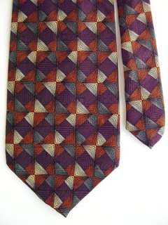 8948 BRANDINI Necktie Mens Tie Purple Multi 3 7/8 x55  