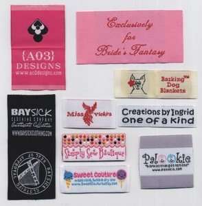 300 Personalized damask unique clothing woven label  