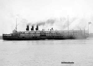 Steamboat Steamer City of Detroit III Steamship 1912  