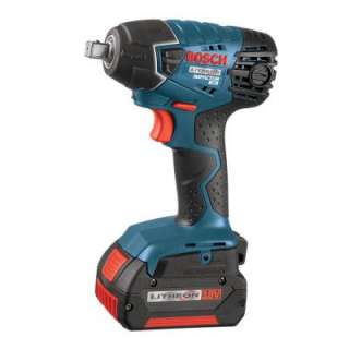  18 Volt Lithium Ion 1/2 in. Impact Wrench with 2 Fat Pack Batteries 