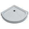 40 in. x 40 in. Round Shower Tray in White