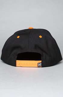 KR3W The San Francisco Original Snapback Hat in Black Orange 