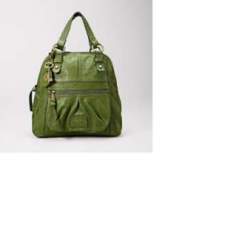 FOSSIL Damen Rucksack aus dunkelgrünem Leder Heirloom Backpack 