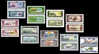 Laos SET #3 P 25,26,27,28,29,30,31,32,33 Unc. Banknotes  