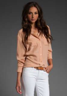 EQUIPMENT Signature Blouse in Dusty Coral  