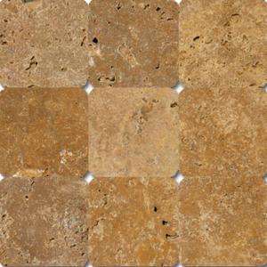   in. Tumbled Travertine Floor & Wall Tile TTGOLD44T 
