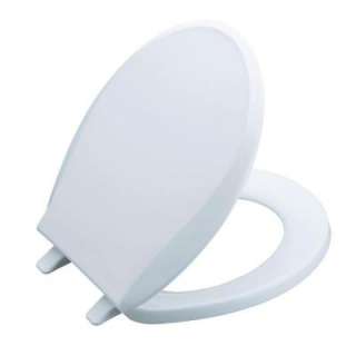   Round Closed front Toilet Seat in White K 4689 0 at The Home Depot