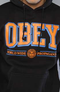 Obey The Obey Athletics Hoody in Black  Karmaloop   Global 