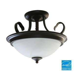 Efficient Lighting Traditional Family Semi Flush Ceiling Light in 