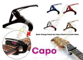 Quick Change Clamp Key Capo 4 Electric Acoustic Guitar  