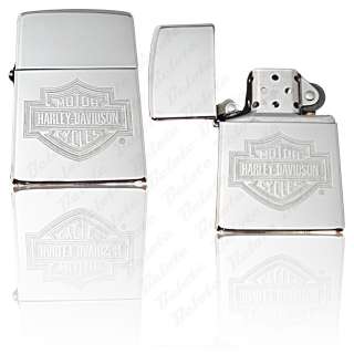 Zippo Harley Davidson Bar & Shield Chrome Lighter 24776  