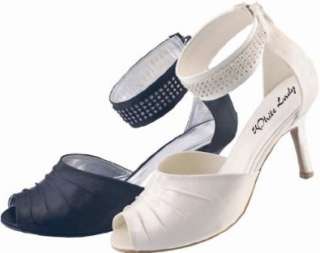 White Lady ivory Satin  Schuhe & Handtaschen