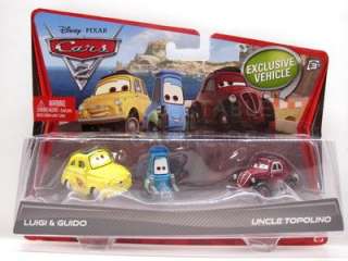 Disney Pixar Cars 2 Luigi und Guido und Uncle Topolino  
